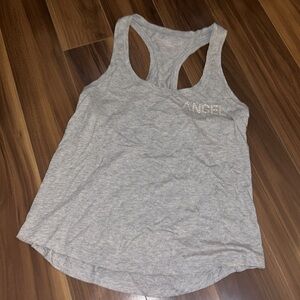 Large Victoria’s Secret angel logo racerback tank top